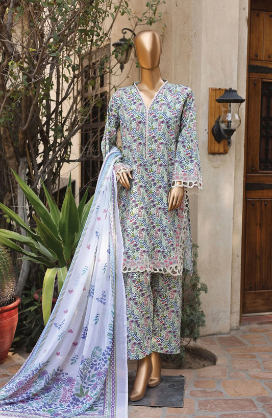 Bin Saeed Summer Lawn with Chiffon Dupatta Collection 2024 - BSSLC 08