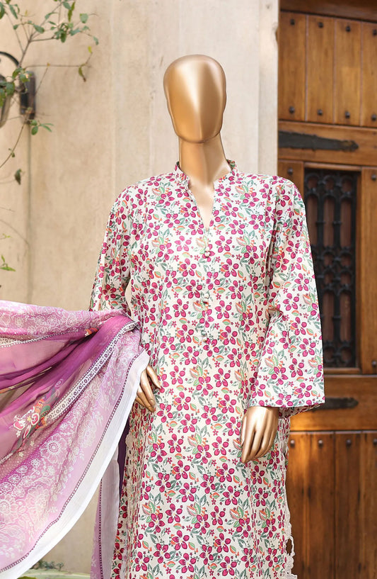 Bin Saeed Summer Lawn with Chiffon Dupatta Collection 2024 - BSSLC 10