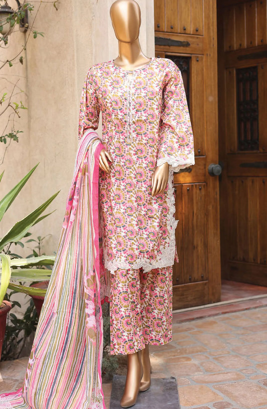 Bin Saeed Summer Lawn with Chiffon Dupatta Collection 2024 - BSSLC 11`