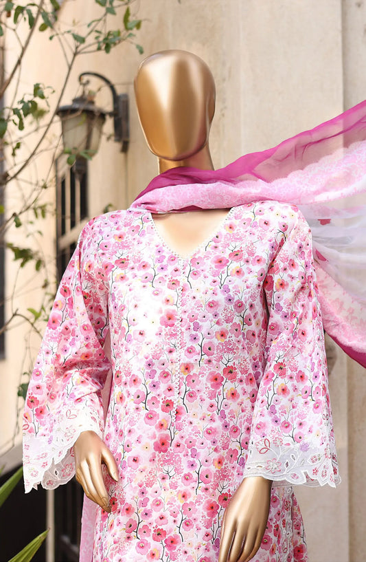 Bin Saeed Summer Lawn with Chiffon Dupatta Collection 2024 - BSSLC 12
