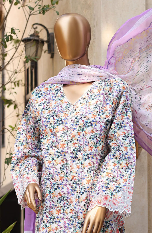 Bin Saeed Summer Lawn with Chiffon Dupatta Collection 2024 - BSSLC 13