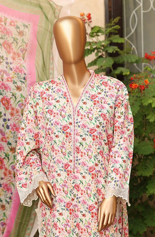 Bin Saeed Summer Lawn with Chiffon Dupatta Collection 2024 - BSSLC 14
