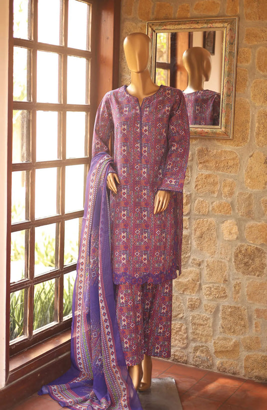 Bin Saeed Summer Lawn with Chiffon Dupatta Collection 2024 - BSSLC 19