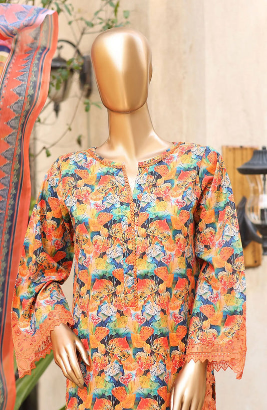 Bin Saeed Summer Lawn with Chiffon Dupatta Collection 2024 - BSSLC 01