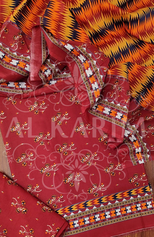 BSU 01 - Bin Saeed Unstitched All Over Printed Lawn Collection 2024