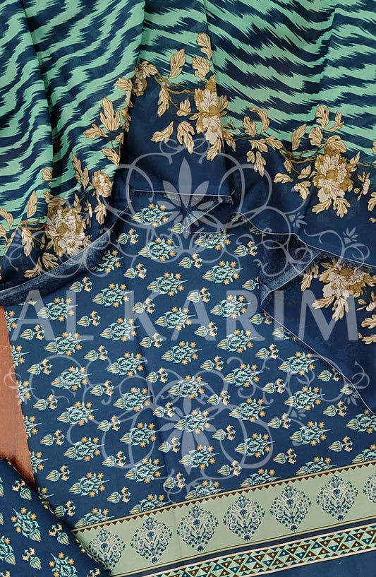 BSU 12- Bin Saeed Unstitched All Over Printed Lawn Collection 2024