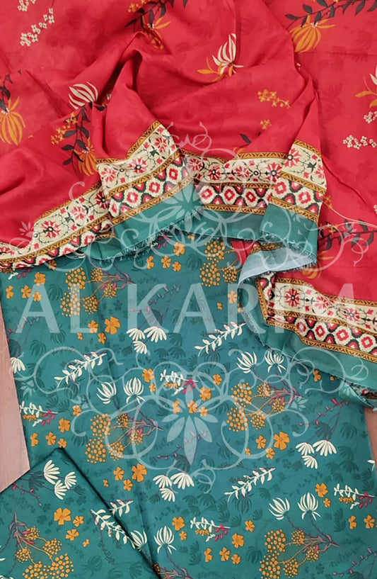 BSU 15- Bin Saeed Unstitched All Over Printed Lawn Collection 2024