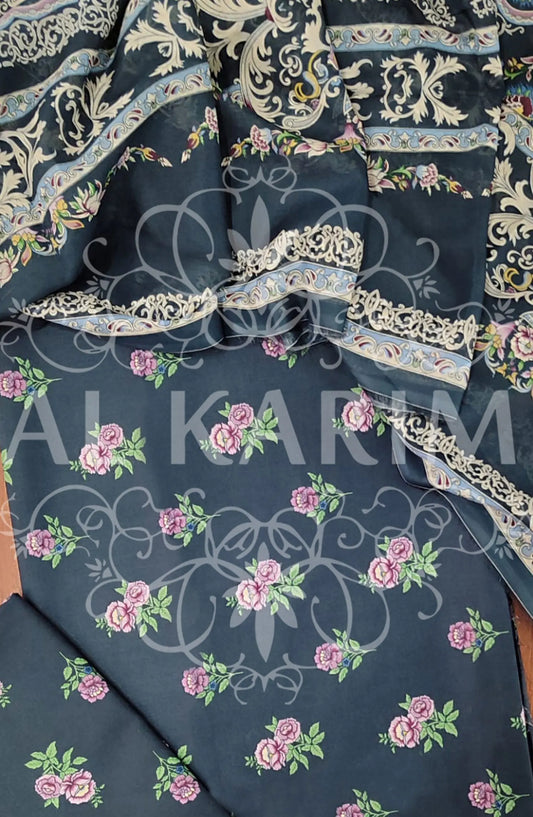 BSU 16- Bin Saeed Unstitched All Over Printed Lawn Collection 2024