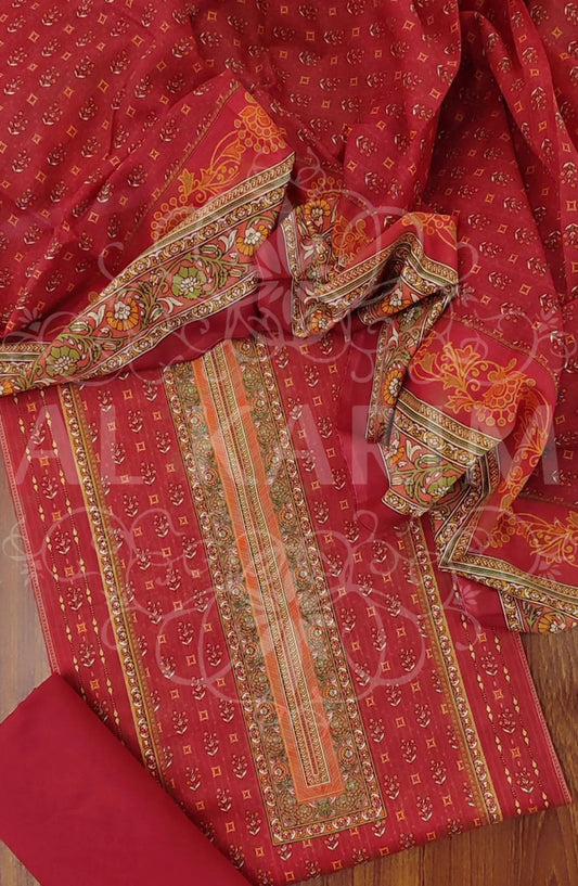 BIN SAEED UNSTITCHED ALL OVER PRINTED LAWN COLLECTION 2024 - BSU 21