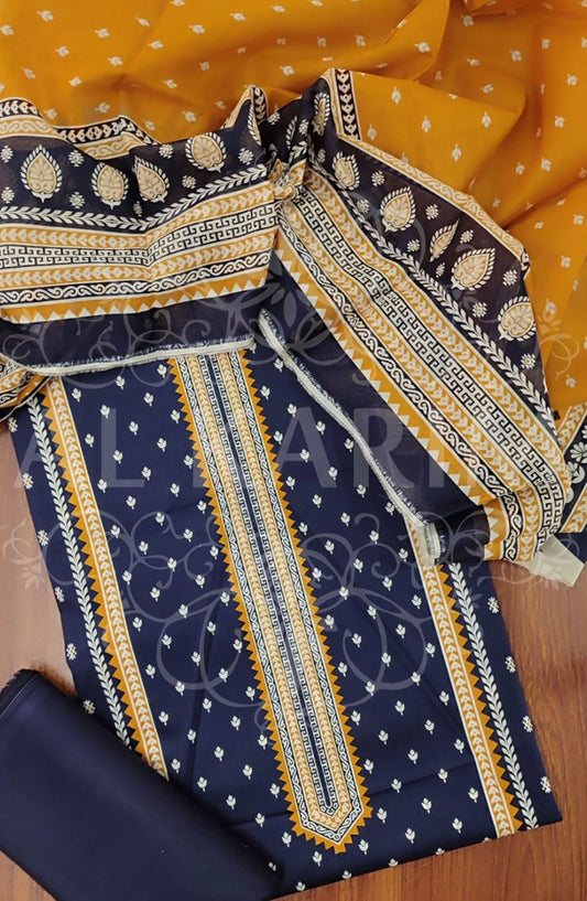 BIN SAEED UNSTITCHED ALL OVER PRINTED LAWN COLLECTION 2024 - BSU 23