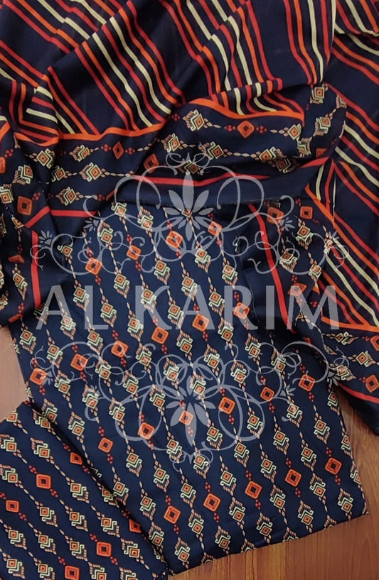 BIN SAEED UNSTITCHED ALL OVER PRINTED LAWN COLLECTION Vol 03 2024 - BSU 34