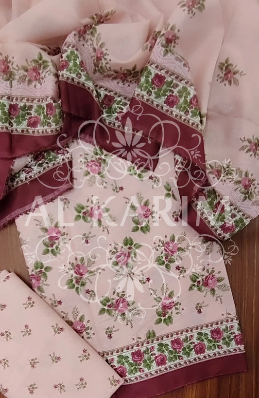 BIN SAEED UNSTITCHED ALL OVER PRINTED LAWN COLLECTION Vol 03 2024 - BSU 45