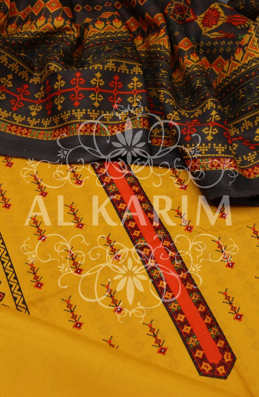 BIN SAEED UNSTITCHED ALL OVER PRINTED LAWN COLLECTION Vol 04 2024 - BSU 46