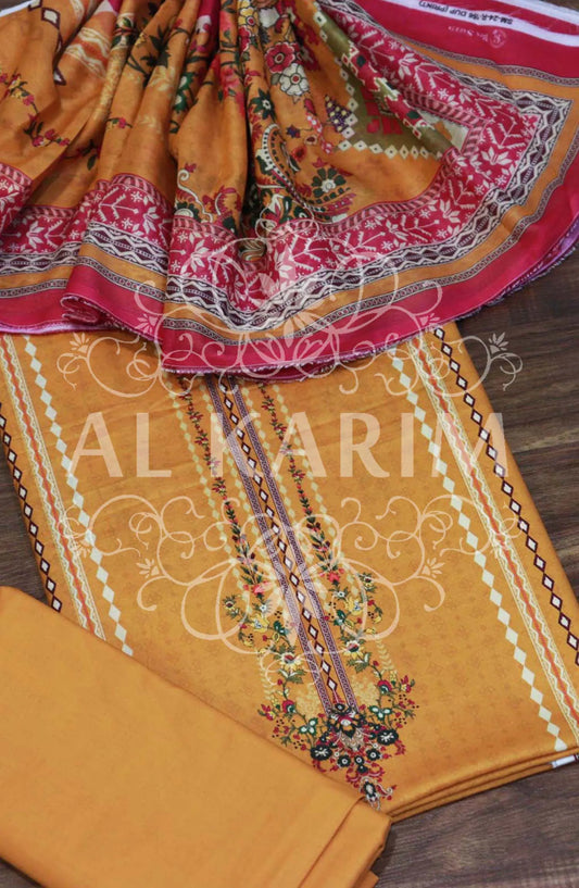 BIN SAEED UNSTITCHED ALL OVER PRINTED LAWN COLLECTION Vol 04 2024 - BSU 56