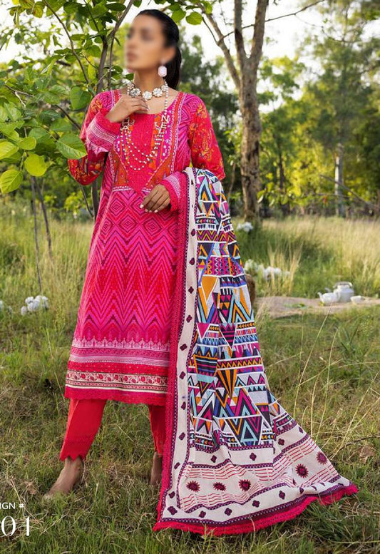 Design 04 ANUM DIGITAL PRINTED LAWN  Collection Vol 03