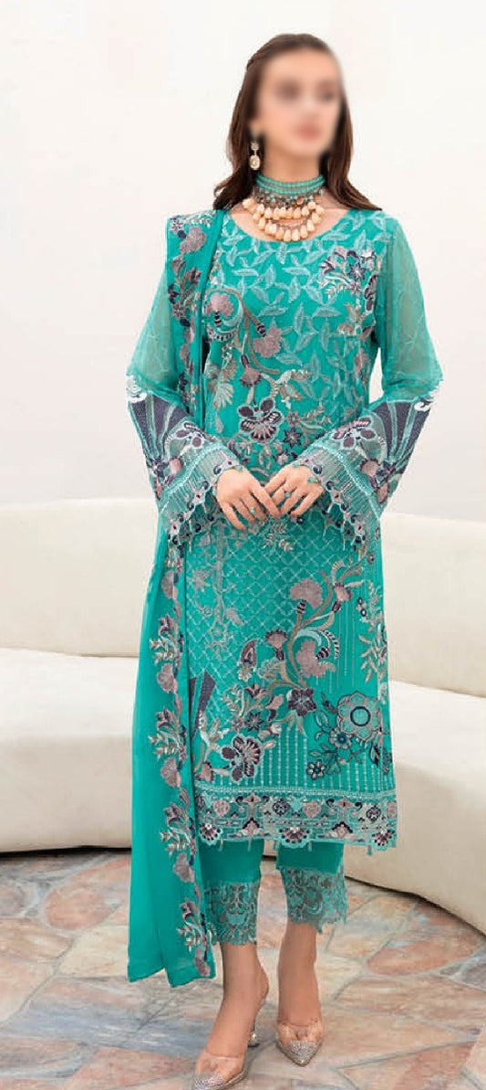 Ramsha Chevron Chiffon Collection Vol 07 2023 - RCC 08