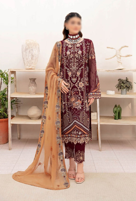 Ramsha Chevron Chiffon Collection Vol 07 2023 - RCC 12
