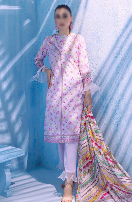 AL ZOHAIB Colors Digital Printed With Fancy Lawn Dupatta Vol-3 - CFD-V3-24-01