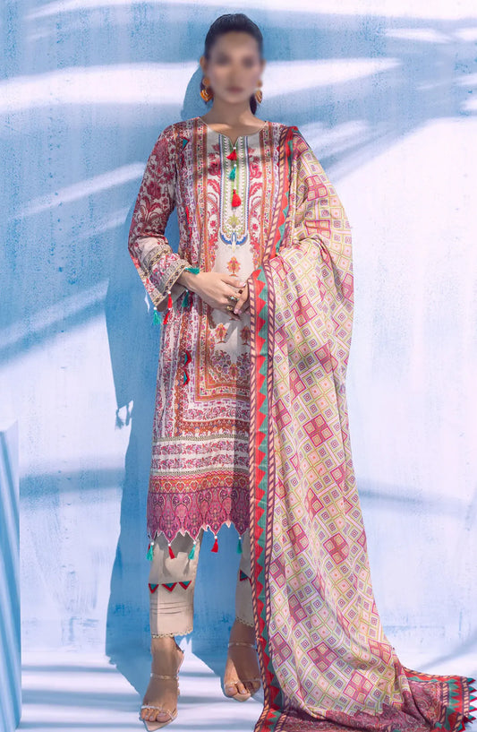 AL ZOHAIB Colors Digital Printed With Fancy Lawn Dupatta Vol-3 - CFD-V3-24-02