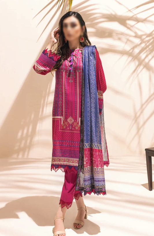 AL ZOHAIB Colors Digital Printed With Fancy Lawn Dupatta Vol-3 - CFD-V3-24-03