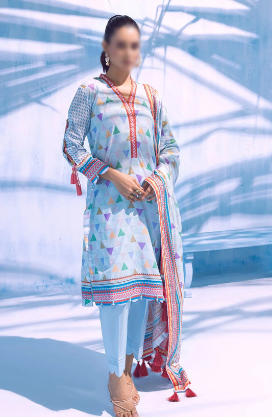 AL ZOHAIB Colors Digital Printed With Fancy Lawn Dupatta Vol-3 - CFD-V3-24-13