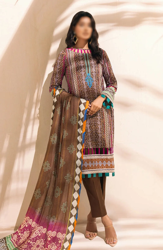 AL ZOHAIB Colors Digital Printed With Fancy Lawn Dupatta Vol-3 - CFD-V3-24-14