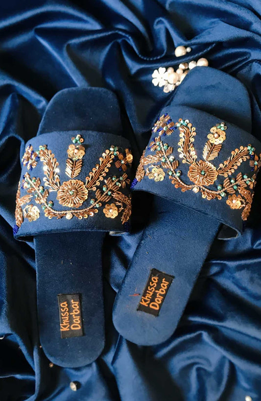Khussa Darbar Fastive Style Slipper Cham Cham