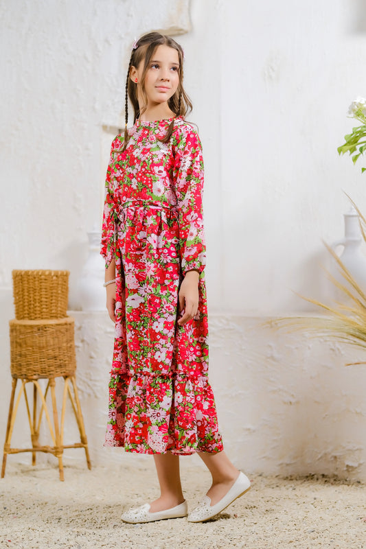 Kids 1 pc ready to wear - Cherry Delight