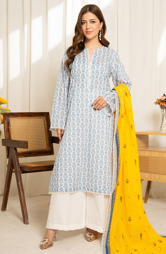 Sule by Coco Printed Lawn Unstitched 3 Piece Suit - D-11 - ZS25CSV1 - Blue - Summer Collection