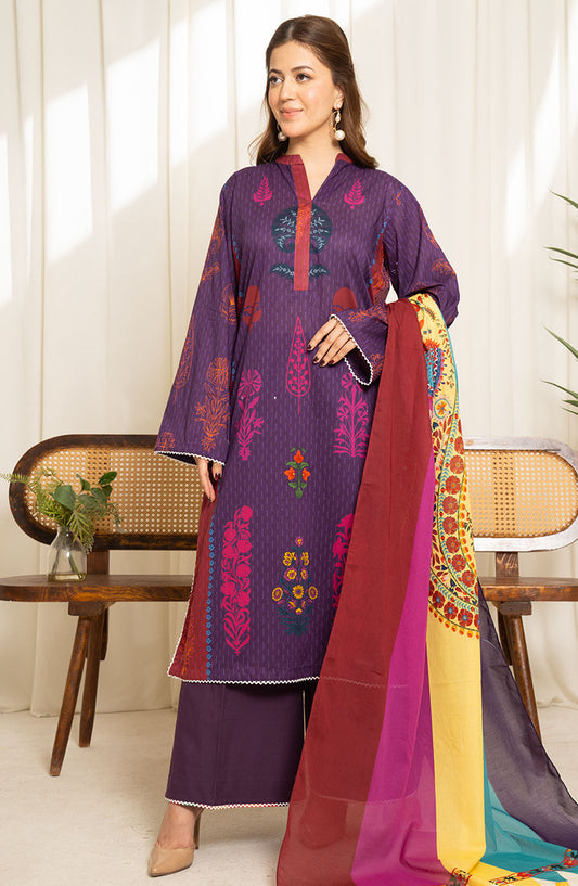 Sule by Coco Printed Lawn Unstitched 3 Piece Suit - D-05 - ZS25CSV1 - Purple - Summer Collection