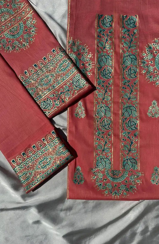 Adaa By Mahnoor Printed Cotton Lawn Suits Unstitched 2 Piece - Coral Ayleen
