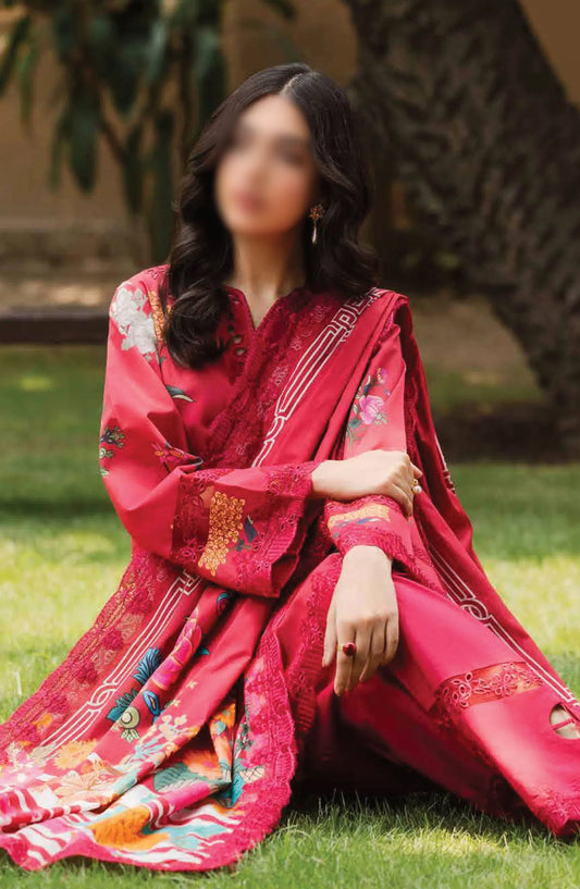 Charizma Range Embroidered Lawn with Embroidered Voile Dupatta Vol 03 - CRN4-20