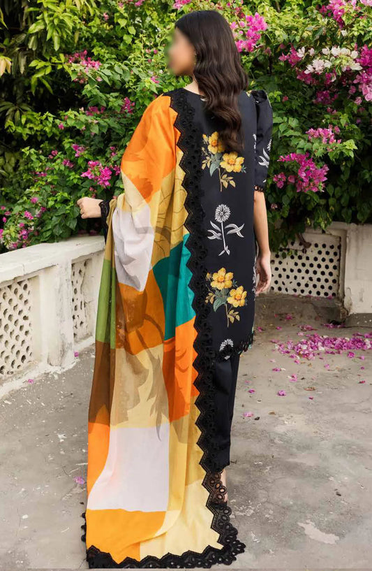 Charizma Range Embroidered Lawn with Embroidered Voile Dupatta Vol 03 - CRN4-22