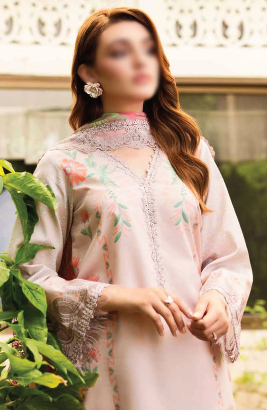 Charizma Range Embroidered Lawn with Embroidered Voile Dupatta Vol 03 - CRN4-23