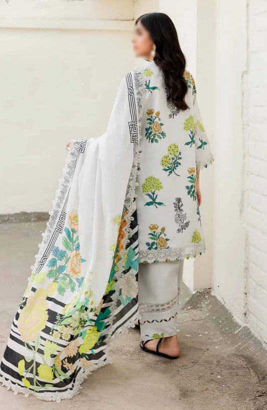 Charizma Range Embroidered Lawn with Embroidered Voile Dupatta Vol 03 - CRN4-24