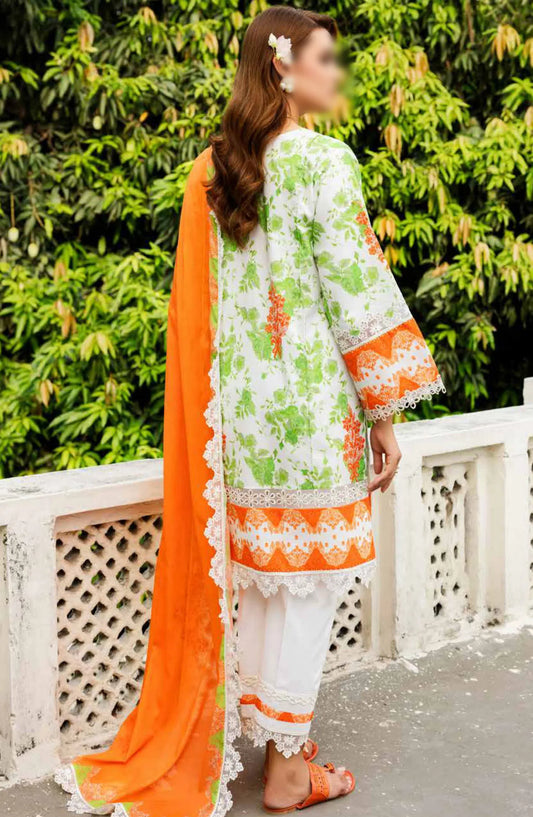 Charizma Range Embroidered Lawn with Embroidered Voile Dupatta Vol 03 - CRN4-27