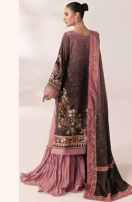 SUAY by Sahane Printed Silk Unstitched 3 Piece - CT-15007 Lilana - SAH25S - Tea Pink - Eid Formal Collection
