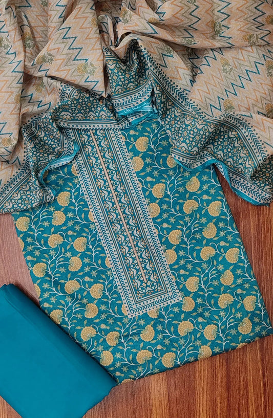 Classic Unstitched Printed Lawn 3 Pcs Collection 2024 - CUPL 10