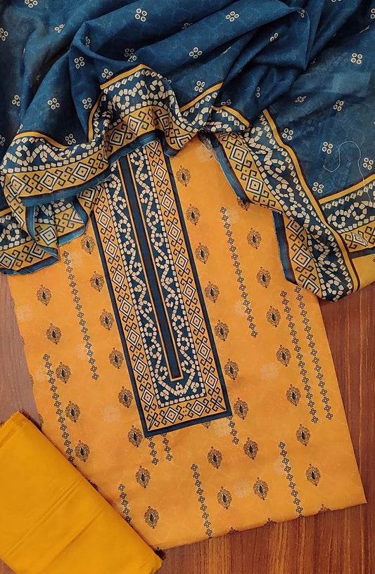 Classic Unstitched Printed Lawn 3 Pcs Collection 2024 - CUPL 13