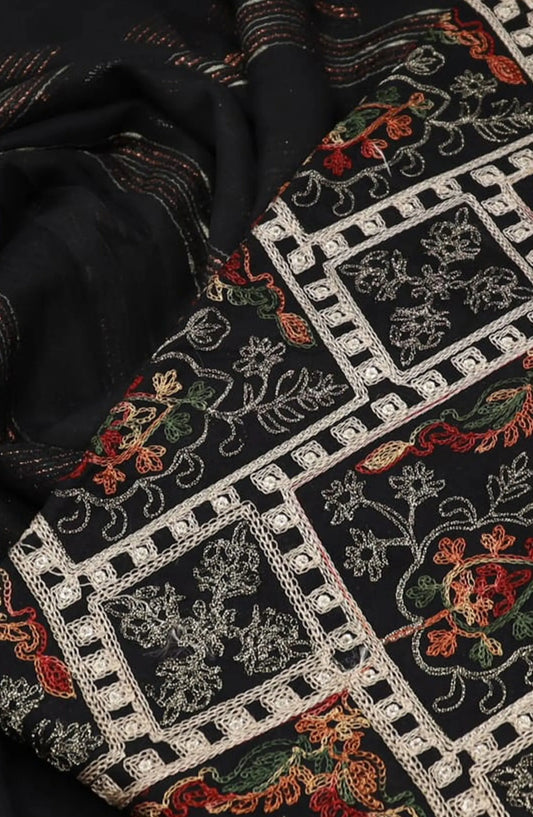 Zarq Barq Unstitched Embroidered Lawn Collection 2024 - D 01
