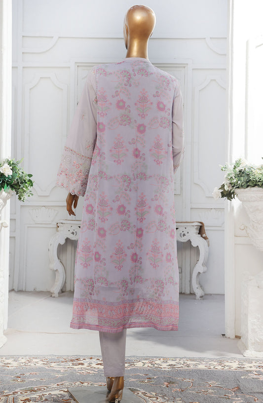 Bin Saeed Embroidered Cotton Stitched 3 Piece Suit - D-02 - BS25EKJ - Purple - Summer Collection