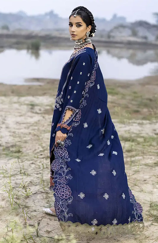 Lyra by Meerak Unstitched Winter Collection 2024 - D-02 Lahu