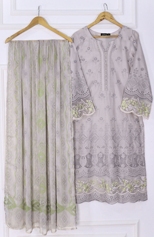 Emerge Embroidered Lawn Stitched 3 Piece Suit - D-06 - EM25CL3 - Purple - Summer Collection