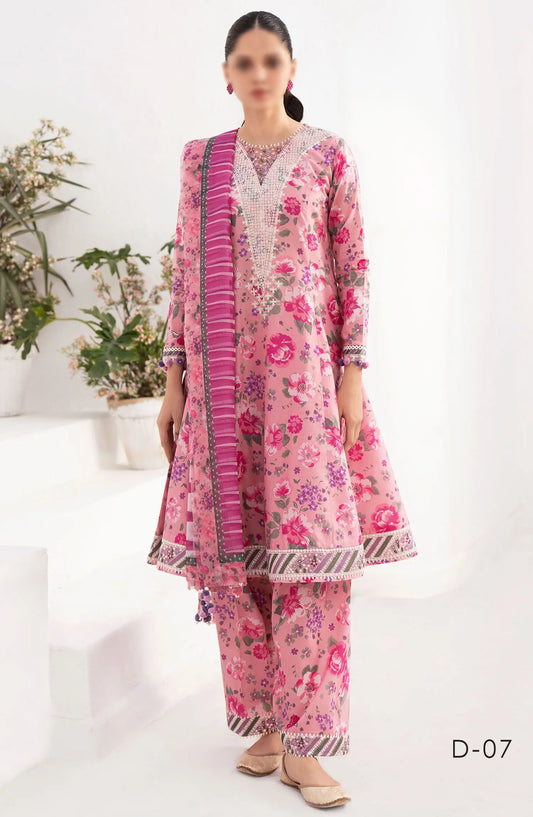 Delia By Jazmin Lawn Collection 2024 - D 07