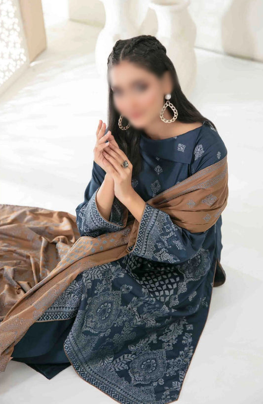 Meeza - Staple Banarsi 3pcs Collection 2024 - D-3802