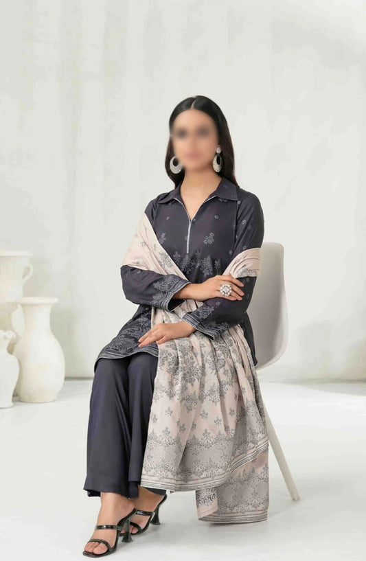 Meeza - Staple Banarsi 3pcs Collection 2024 - D-3804