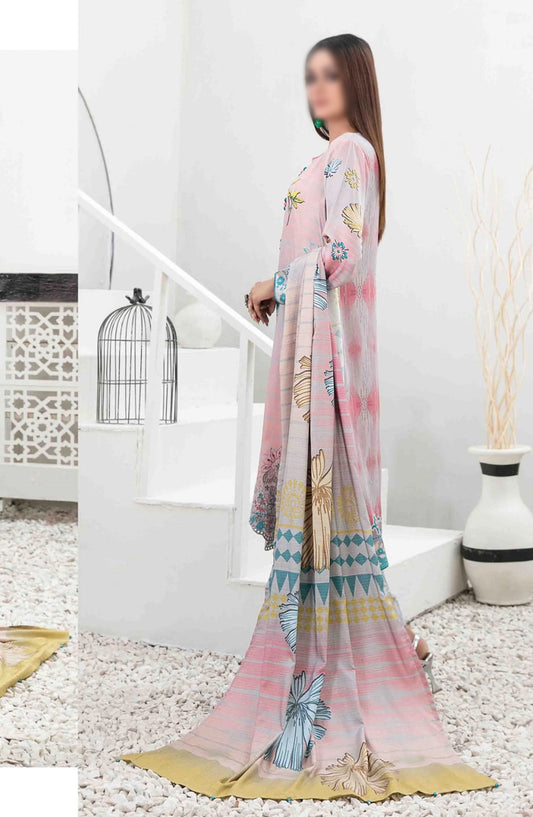Imza - Embroidered Digital Printed Staple Collection - D-1095