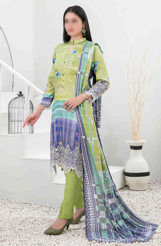 Imza - Embroidered Digital Printed Staple Collection - D-1099