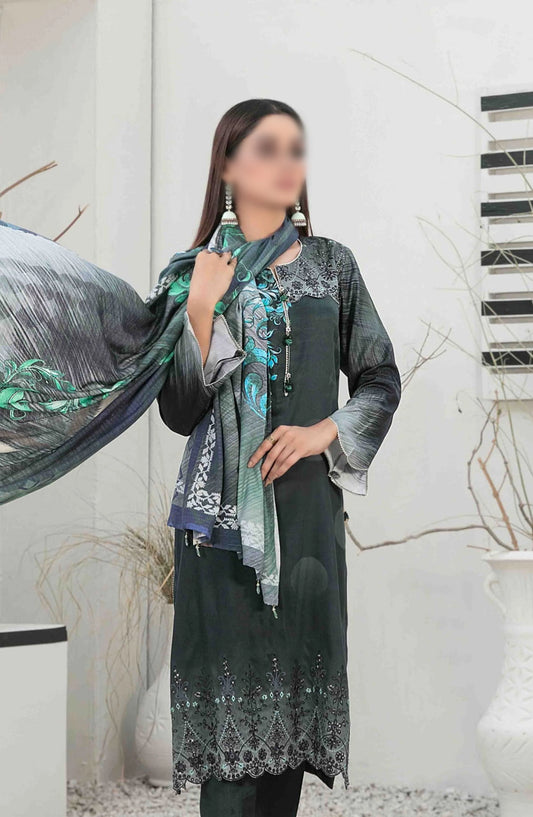 Imza - Embroidered Digital Printed Staple Collection - D-1103