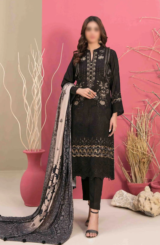 Mehlika Embroidered Leather Peach Collection - D 1342